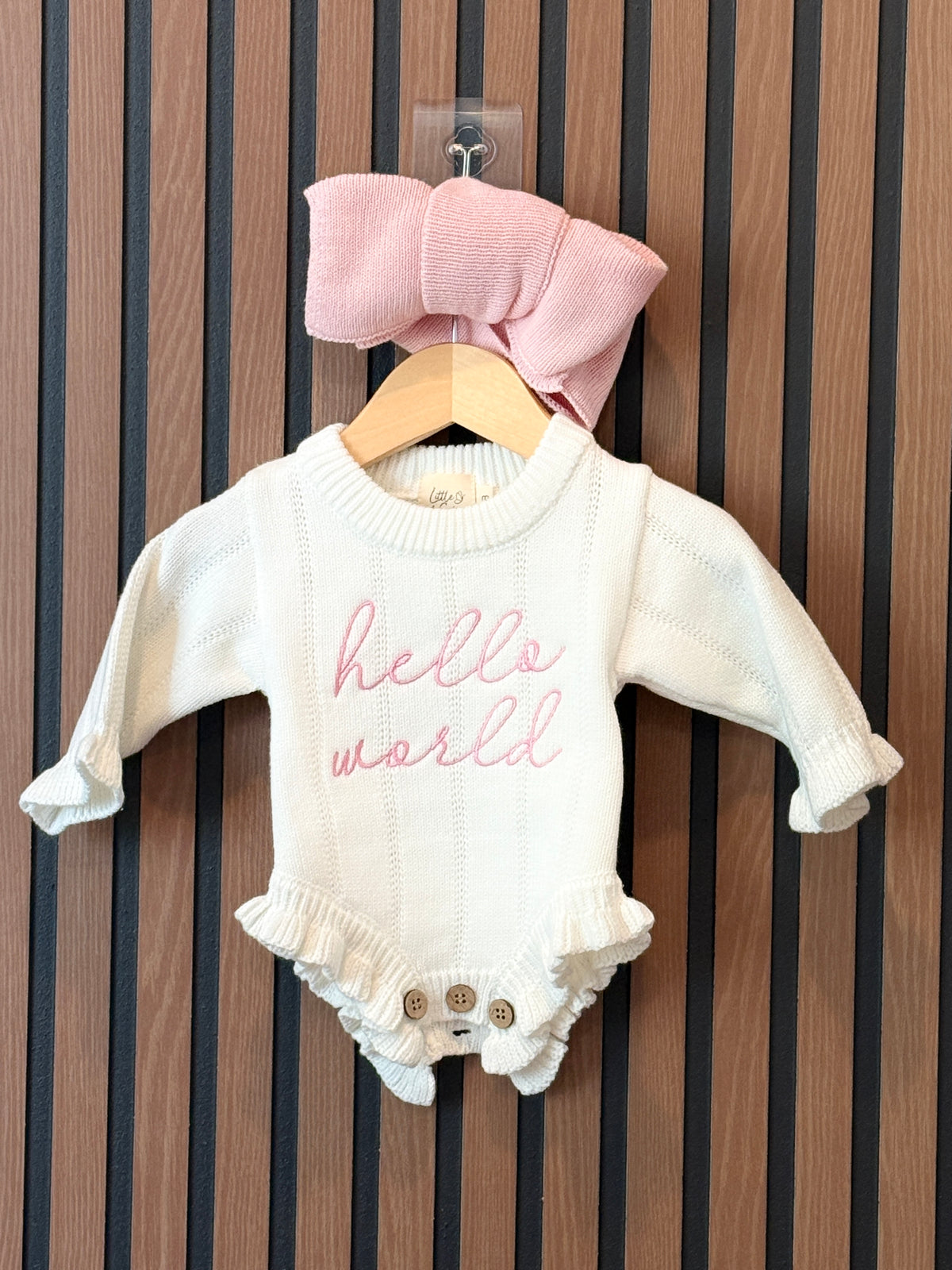 Personalized Ruffled Romper  - Organic Cotton