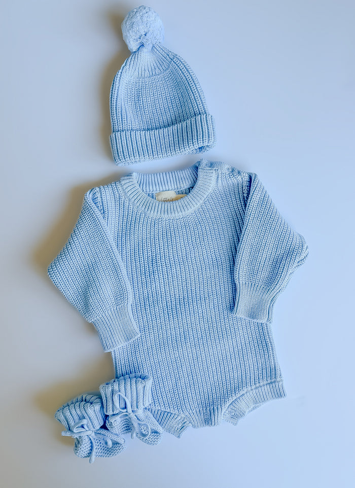 Personalized Sky Blue Romper